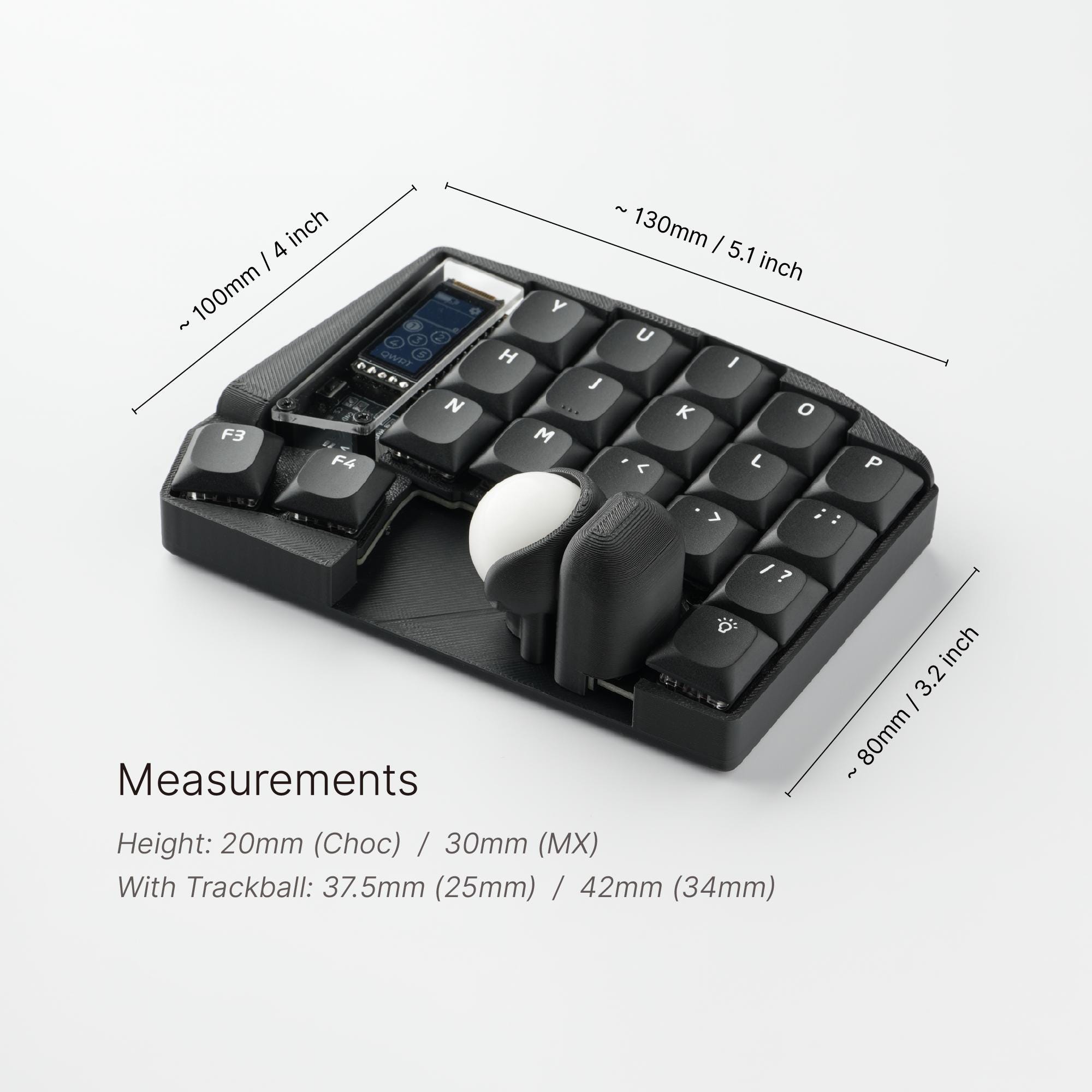 Custom Keyball 39 Wireless Split Keyboard: Fully Built and Ready