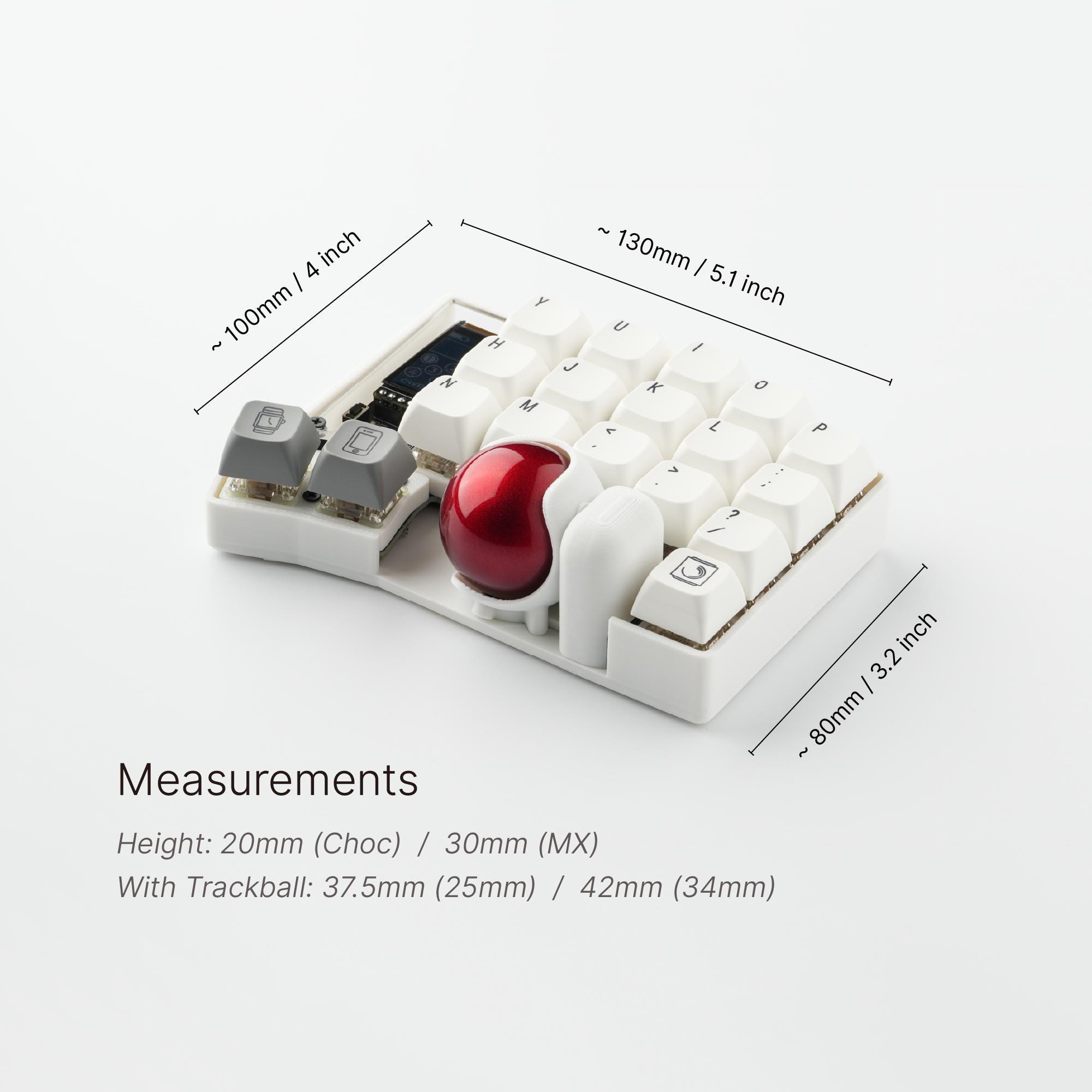 Custom Keyball 39 Wireless Split Keyboard: Fully Built and Ready