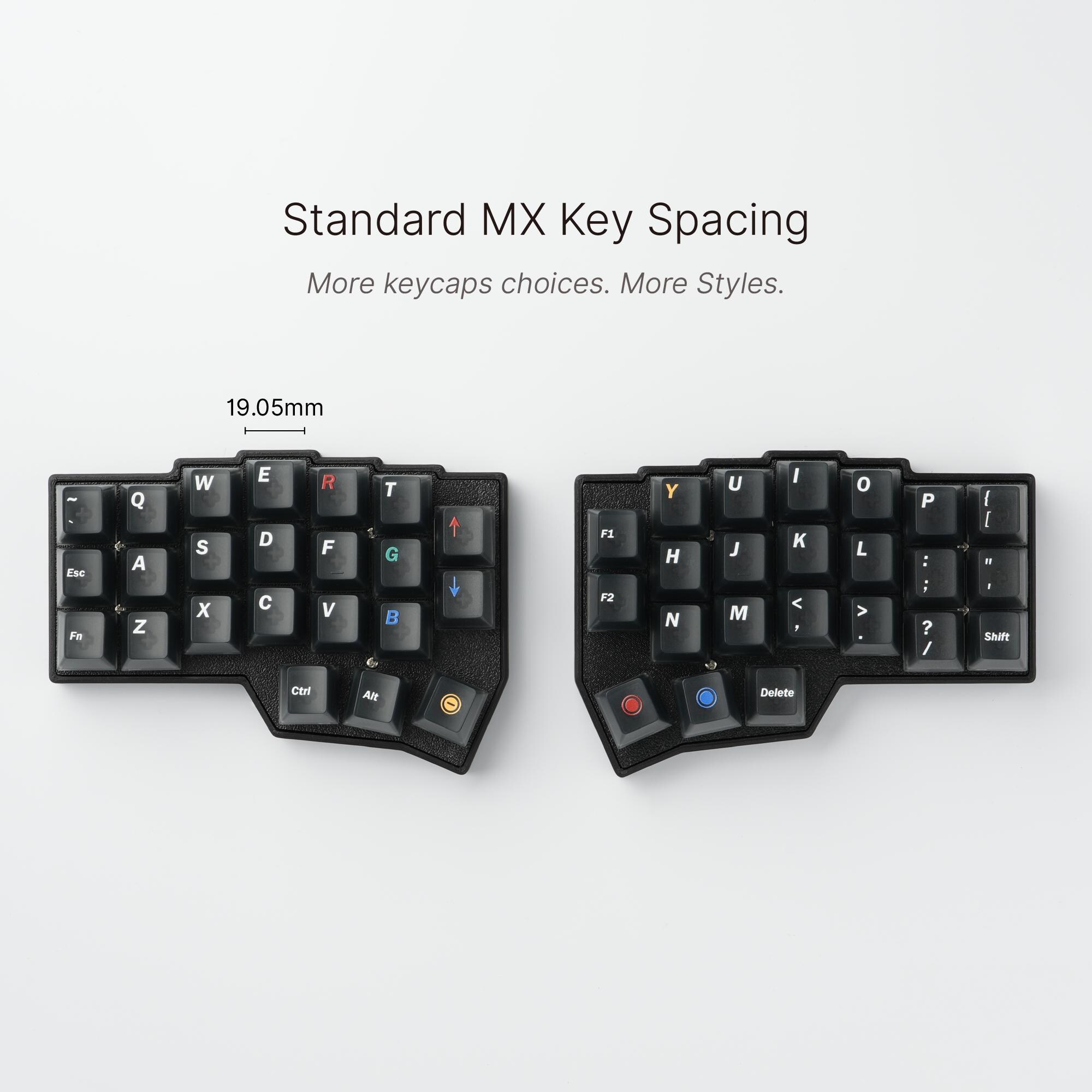 Corne v4 MX ワイヤレスキーボード カスタムCorne MX 2.4Gワイヤレス分割キーボード：組み立て済みですぐ