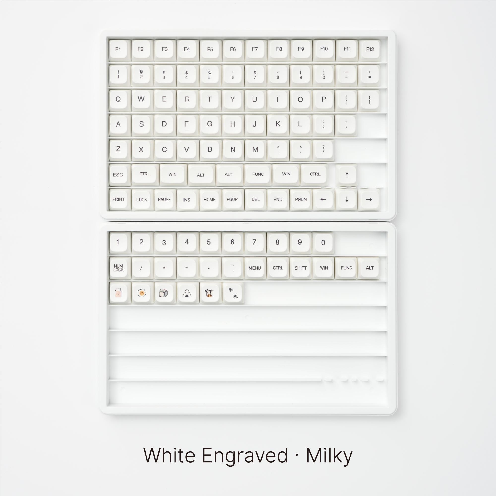 Premium Minimalist Keycaps: Includes Homing Keys, for Mechanical ...