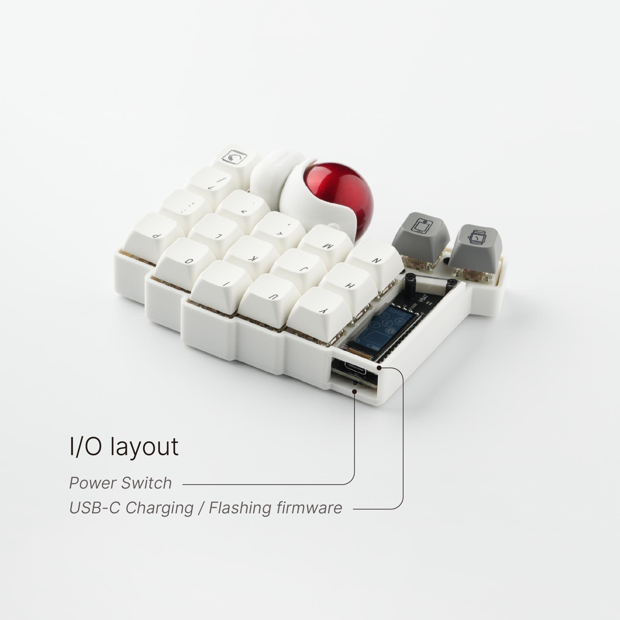 Custom Keyball 39 Wireless Split Keyboard: Fully Built and Ready