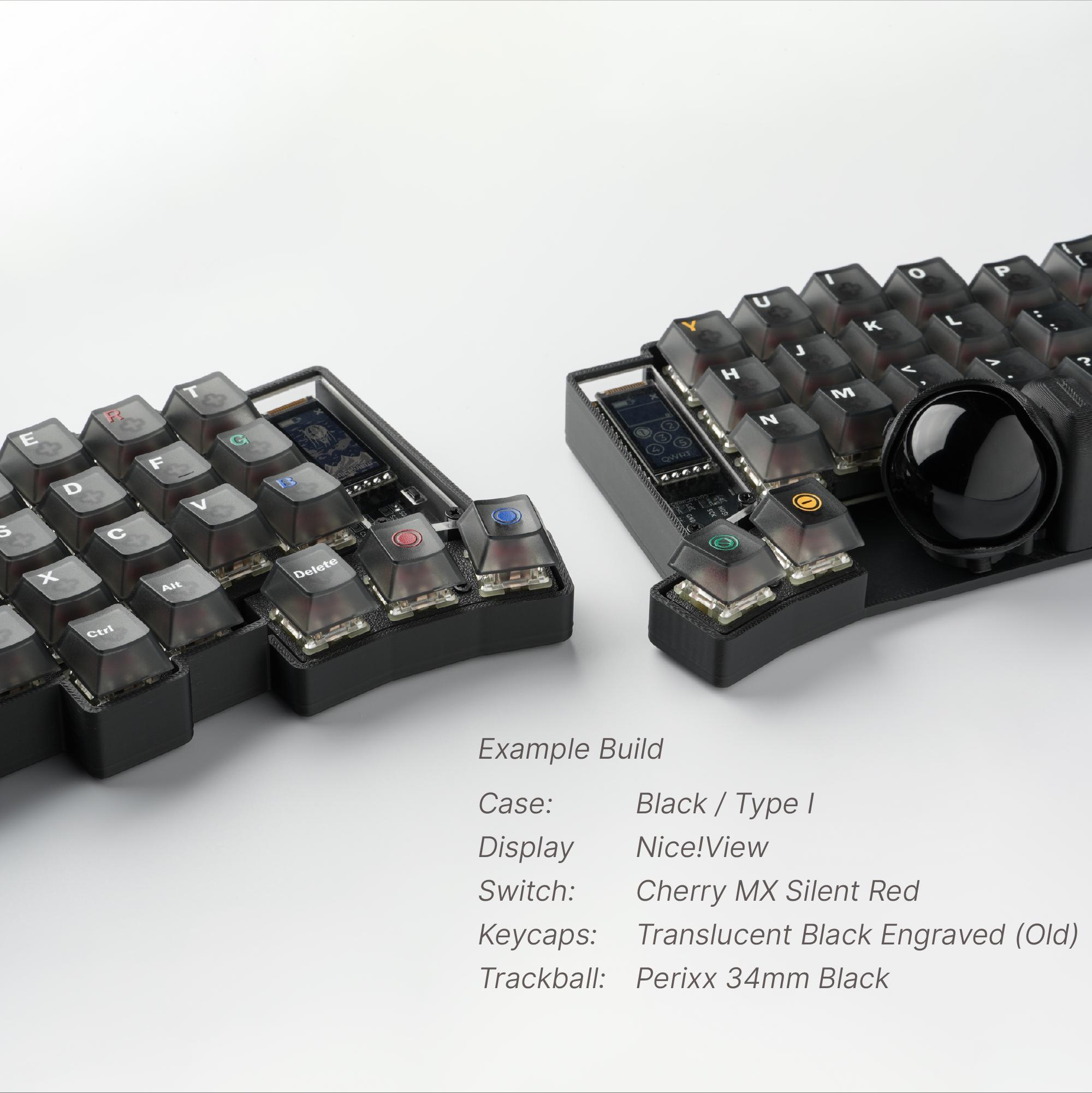カスタムキーボール44ワイヤレススプリットキーボード：完全組み立て