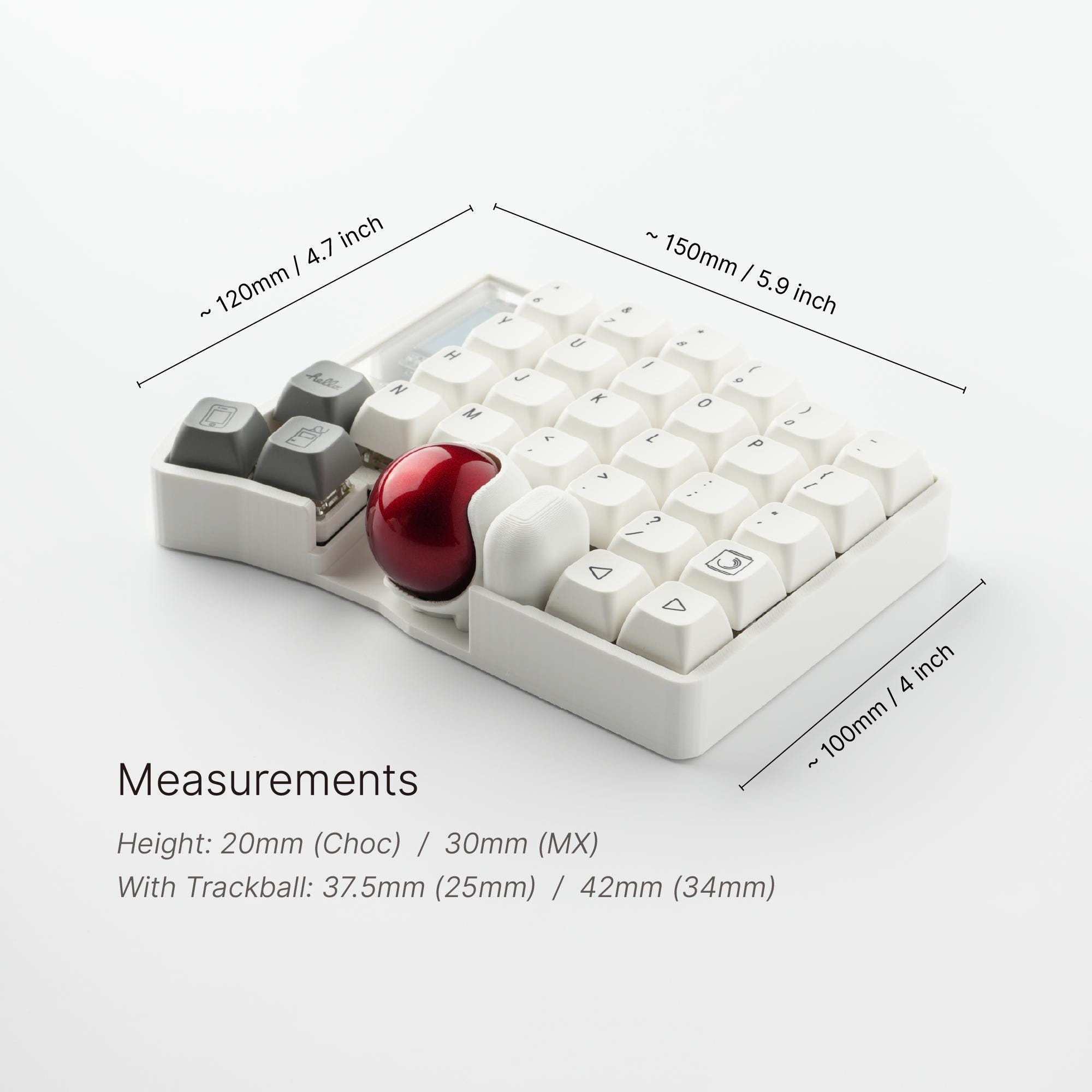 Custom Keyball 61 Split Keyboard: Ergonomic Trackball, Hot