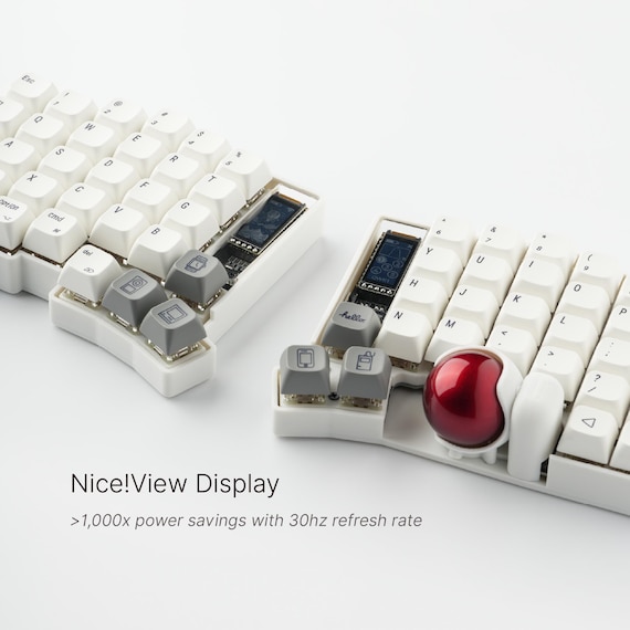 Custom Keyball 61 Wireless Split Keyboard: Fully Built and Ready