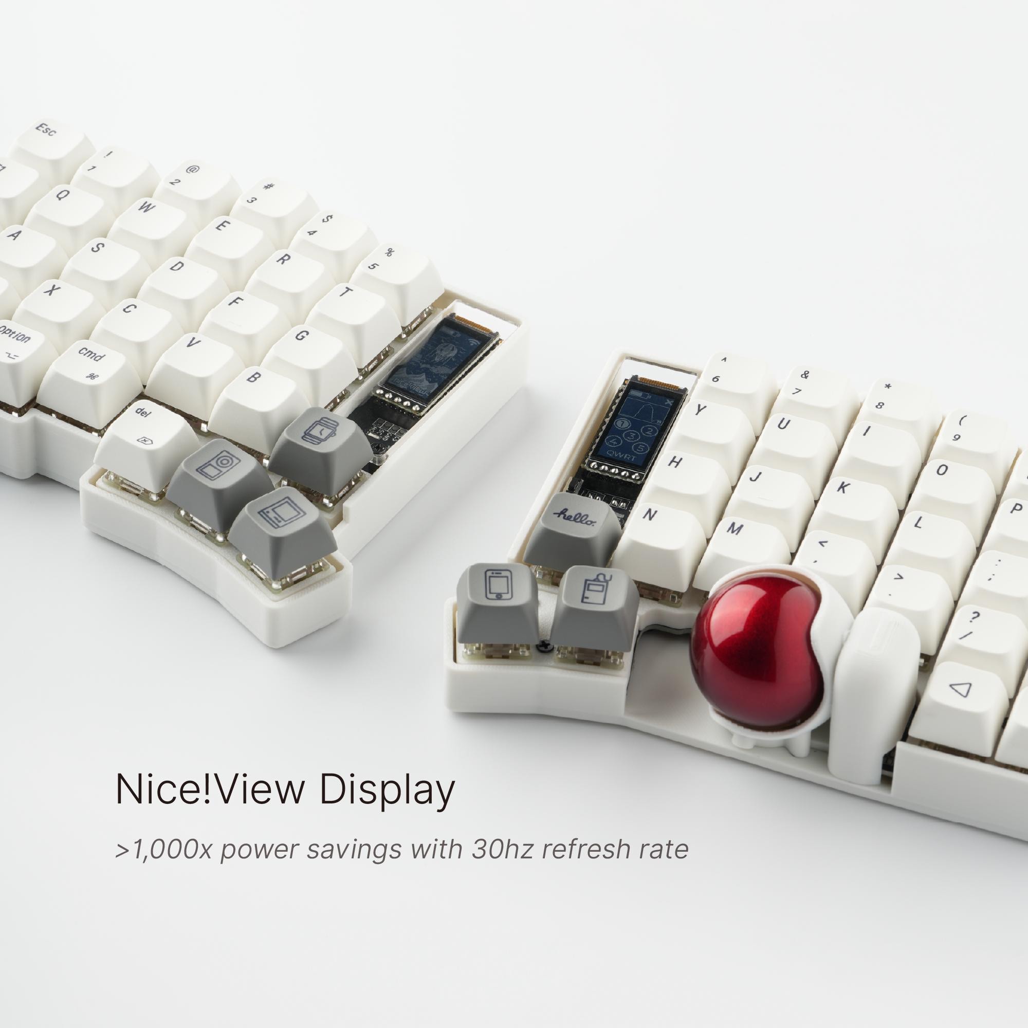 Custom Keyball 61 Wireless Split Keyboard: Fully Built and Ready