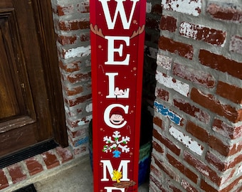 Charlie Brown Veranda Weihnachtsschild | Snoopy Porch Schild | Weihnachts-Veranda-Zeichen