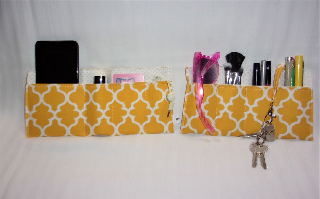 Small Purse Organizer Inserts 2 Sections W/key Clip 8 Etsy