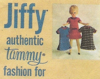 Vintage Simplicity 6109 PDF Tammy Doll Dress Pattern