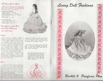 Vintage Living Fashion Doll Barbie Dress Pattern PDF  Booklet 4 Janice Rose Barbie Blothes Pattern