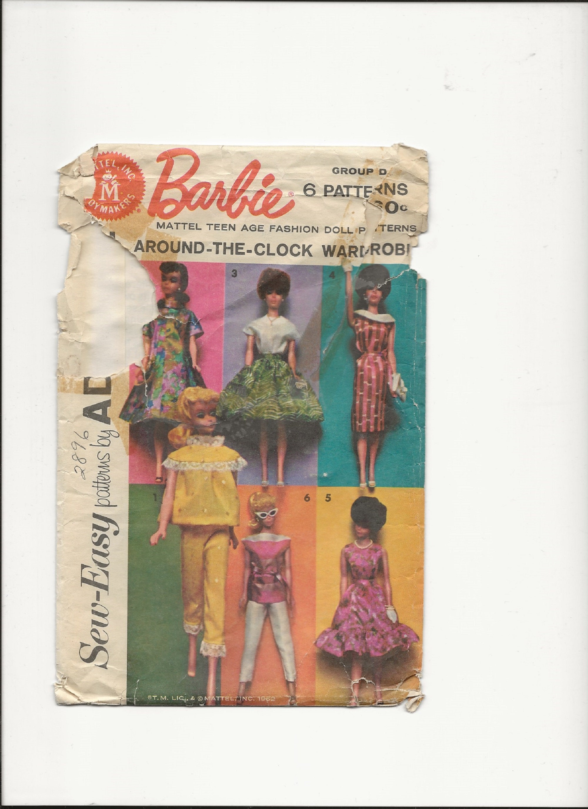 Barbie Doll Clothes Pattern Advance 9939 Vintage Barbie Clothes