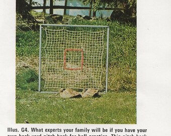 Net Making and Knotting Instructions and Black and White Images from Vintage Giant Book of Crafts Shopping Bag, Fishing Net, Basketball Net