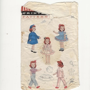 Vintage Doll Garderobe Muster / PDF für große Gehpuppen wie Toni 55 cm