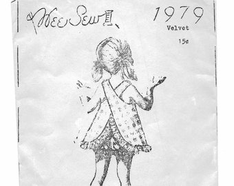 Rare Velvet Original Pattern for Vintage 16" Velvet Doll