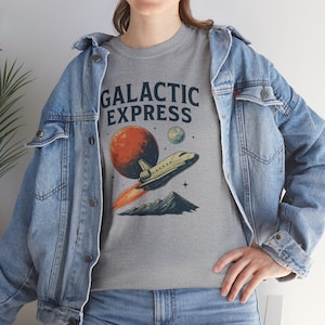 Galactic Express T-Shirt: Space Adventure, Cosmic Exploration Apparel