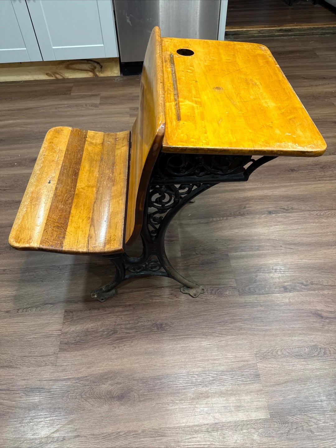 Antique Buffalo Hardware Co. #4 School Desk With Folding Seat