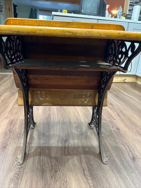 Antique Buffalo Hardware Co. #4 School Desk With Folding Seat