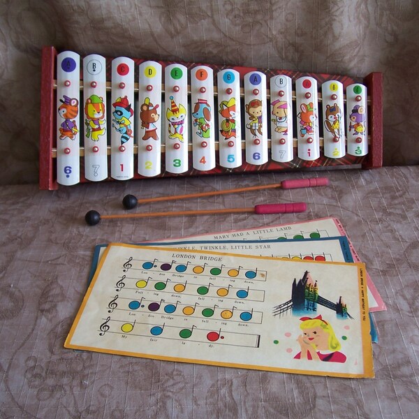 Vintage Xylophone Etsy
