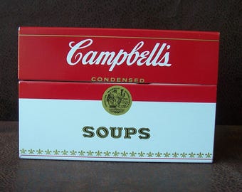 Vintage NOS Campbells metal recipe box.  B636-5.