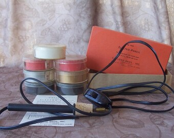 Vintage Electro-Pencil library use book marking set. C2-896-0.