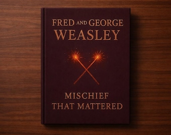 Fred e Jorge Weasley: Reis da Travessura, um e-book não oficial criado por fãs, uma imersão profunda no mundo bruxo, PDF digital.