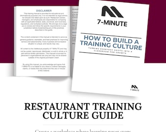 Przewodnik po szkoleniach restauracyjnych Kultura szkoleniowa Plan rozwoju personelu System zarządzania restauracją Narzędzie cyfrowe Przewodnik po kulturze szkoleń pracowników