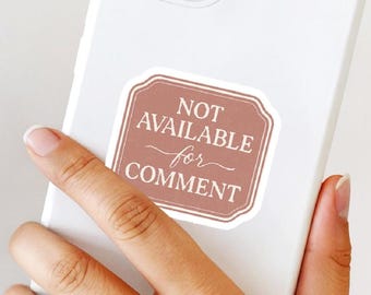 Vinyl Quote Sticker Design Idea for Introvert Office Decoration Desk Humour Accessory for Restaurant Worker Lunch Break Social Media Manager
