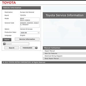 Toyota Rav4 - Rav4 hybrid 2018  2025 SERVICE & REPAIR MANUAL