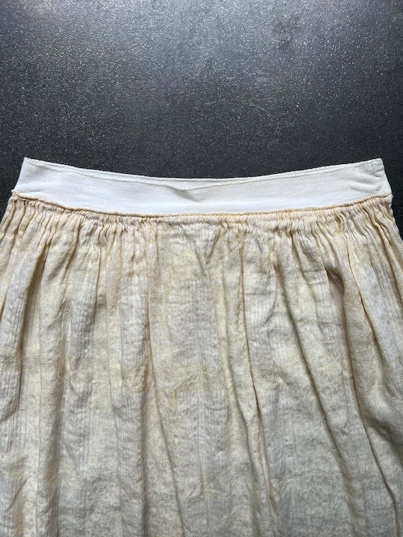 Antique 1910s 20s Petticoat Underskirt Off-White … - image 5