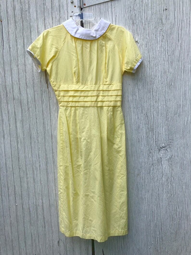 yellow short sundress