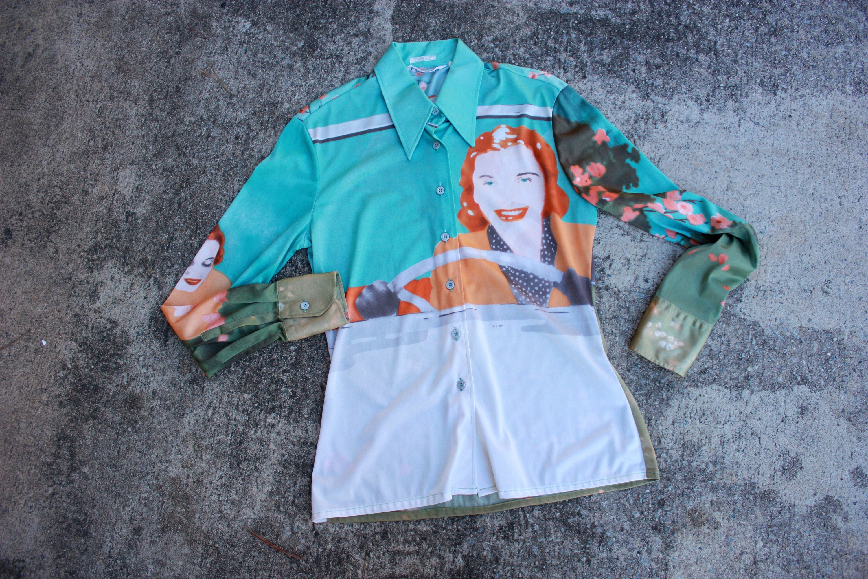 70s nik•nik L/S Nylon Shirt VTG ニクニク | gulatilaw.com
