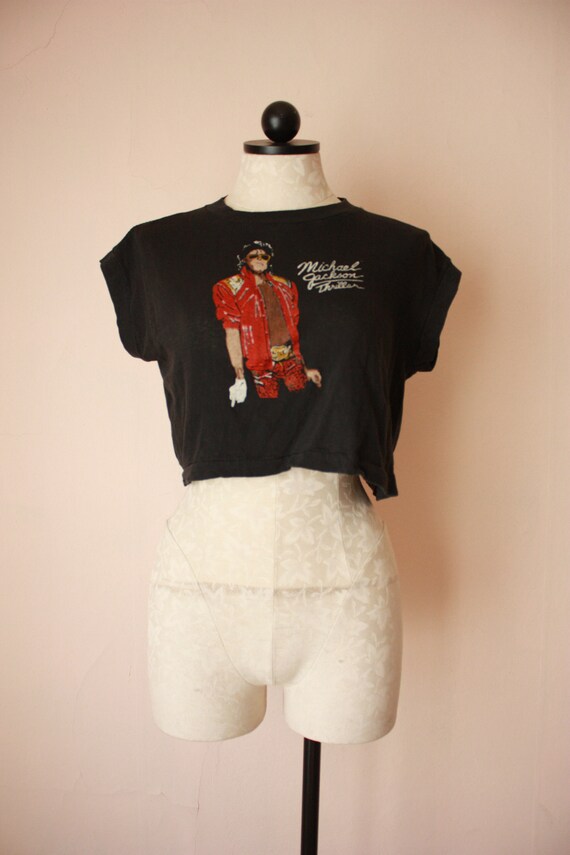 Deadstock 80s Michael Jackson Thriller Crop Tops V