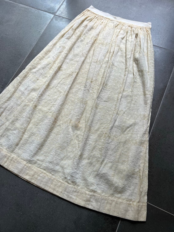 Antique 1910s 20s Petticoat Underskirt Off-White … - image 2