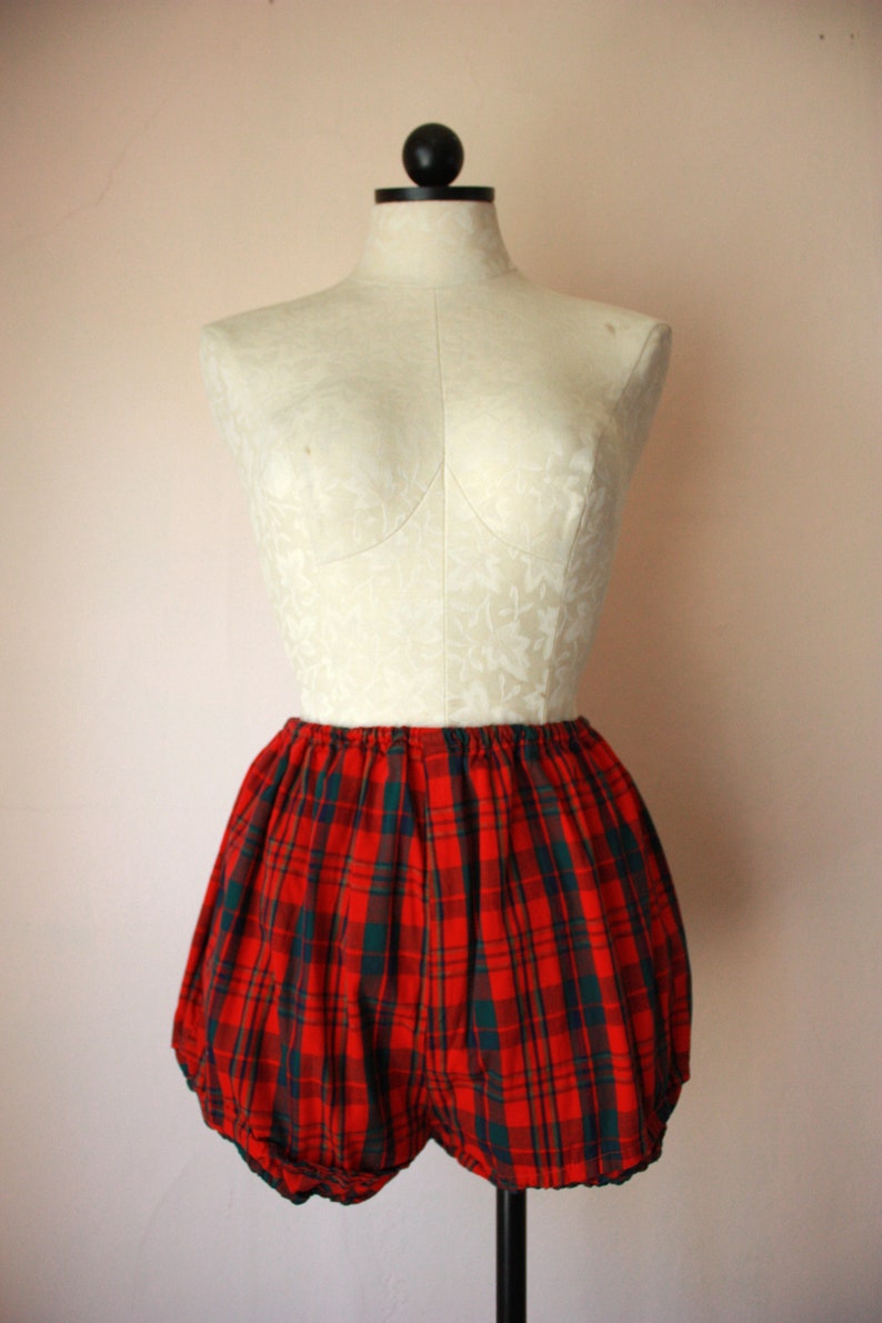 60s Tartan Plaid Play Set Shorts and