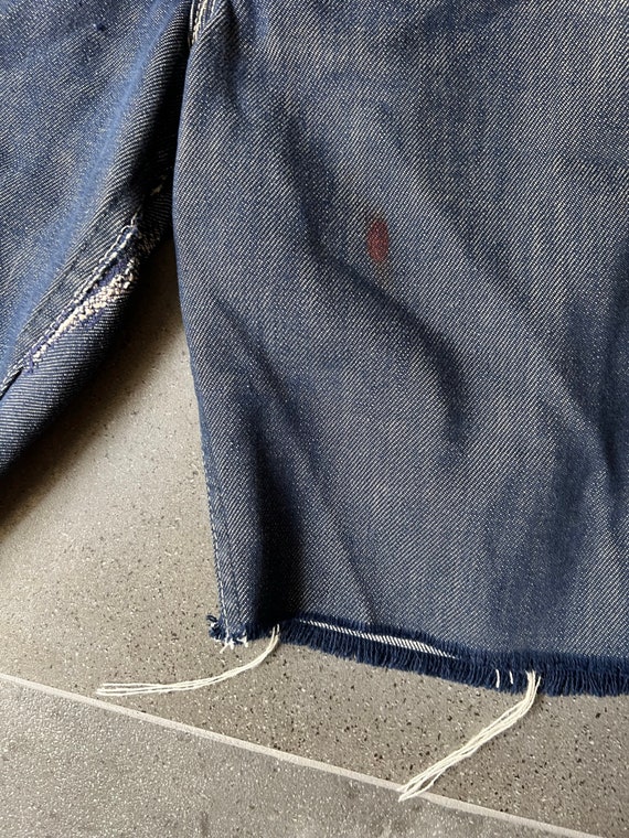 70s Distressed Levis Dark Wash Cutoff Jean Shorts… - image 10