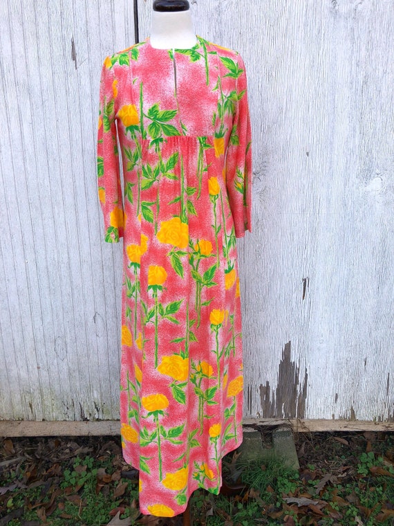 neon maxi dress