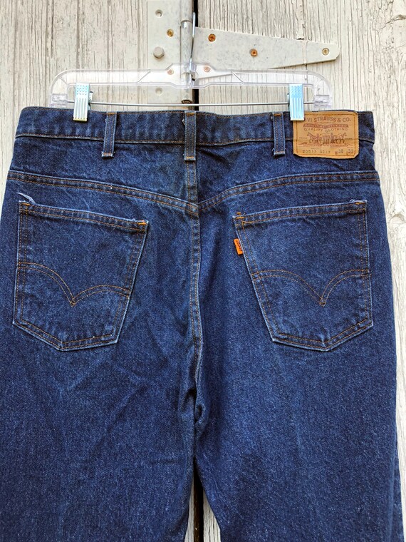 levi's orange tab 517 cropped boot cut jeans