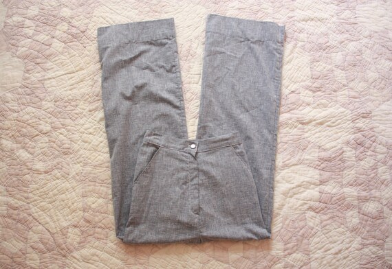 70s Chambray Bell Bottom Pants Size XXS / XS