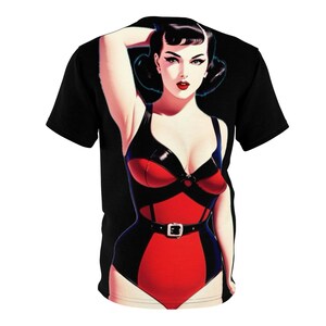 Vintage Pinup Anatomical Heart Unisex Tee, Retro Graphic T-Shirt, Alternative Style Shirt, Cool Graphic Print Shirt, Pin Up Heart Tee for