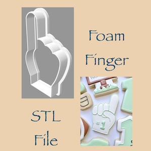 Foam Finger - STL File - Digital Download