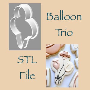 Balloon Trio - STL File - Digital Download