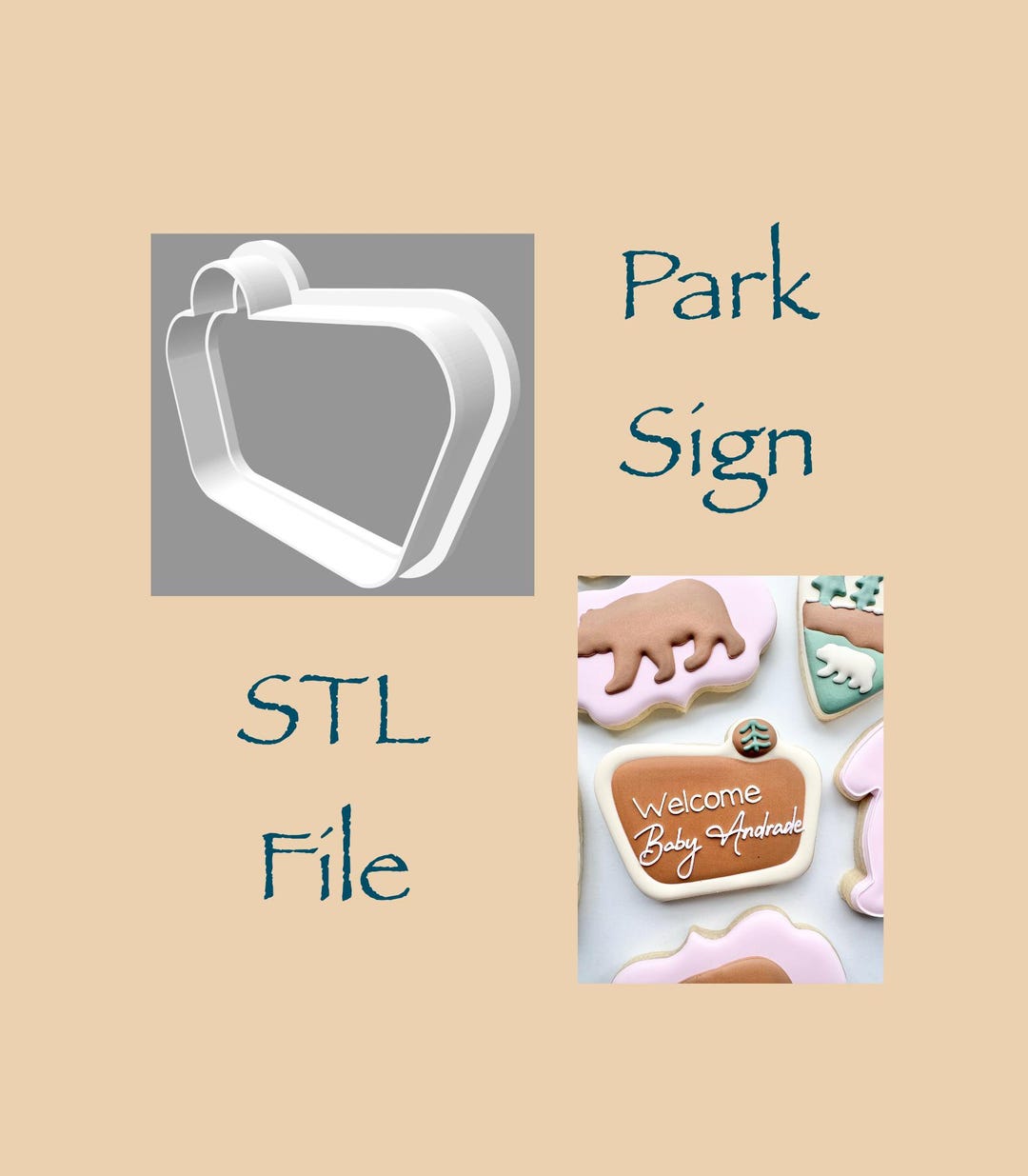 Park Sign - STL File - Digital Download - Etsy