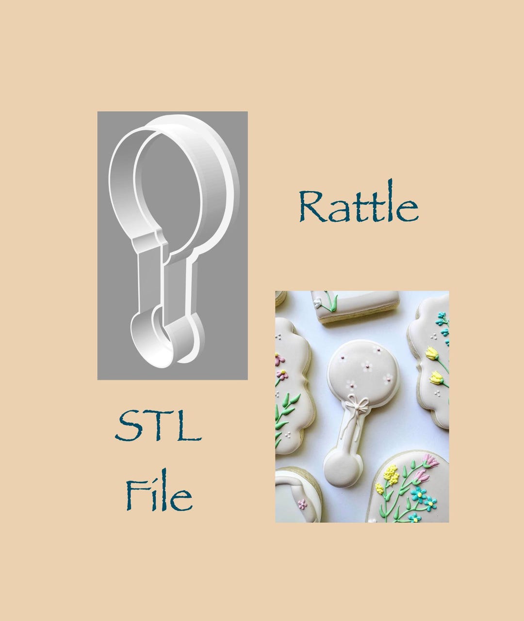 South Rattle Design Rattle - STL File - Digital Download - Etsy