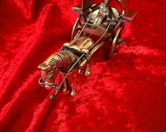 Brass Horse Cart