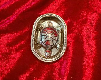 Brass Feng Shui Tortoise kachhuwa Vishnu Avtar for Good Fortune