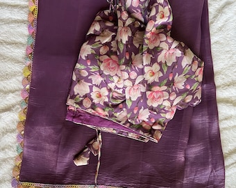 Onex Crush saree with blouse and Petticoat
