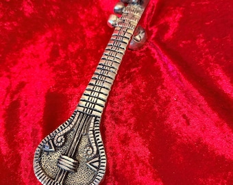 Brass Veena Musical Instrument Figurine Home Decor