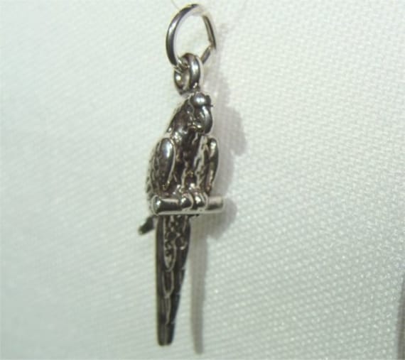 STERLING SILVER THREE DIMENSIONAL APACHE STYLE HELICOPTER CHARM PENDANT