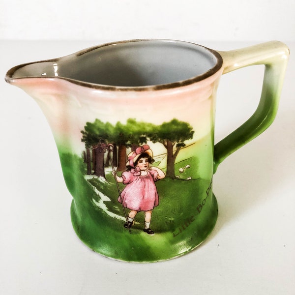 Vintage Bavaria Little Bo Peep Royal Bayreuth - Little Bo Peep collectible pitcher - Porcelain Creamer - Royal Bayreuth pitcher