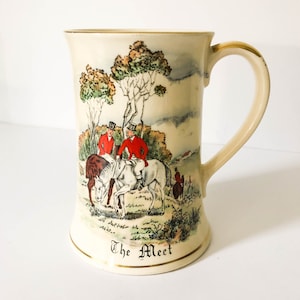Crown Devon Fieldings Musical Tankard - Musical English Mug - John Peel Tankard &quot;The Meet&quot; - Collectible Huntsman John Peel Tankard Mug
