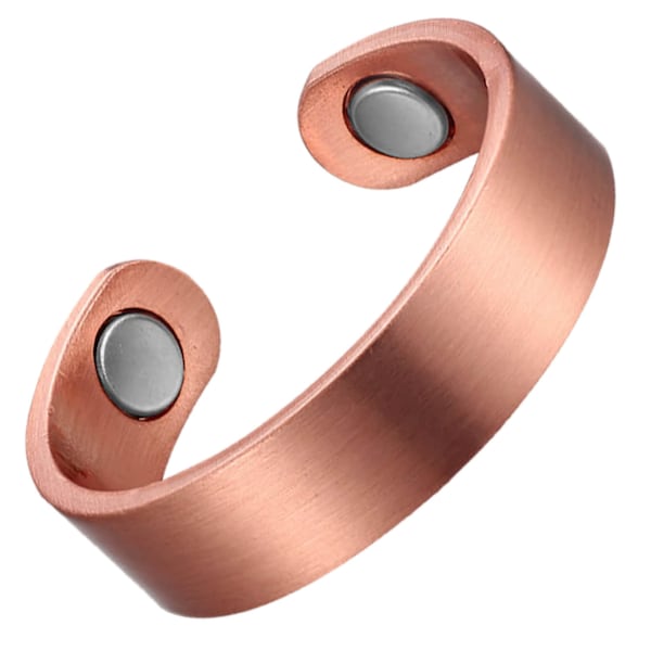 Earth Therapy, The Original Pure Copper Magnetic Ring for Men and Women - Adjustable Sizing - Ultra Strength